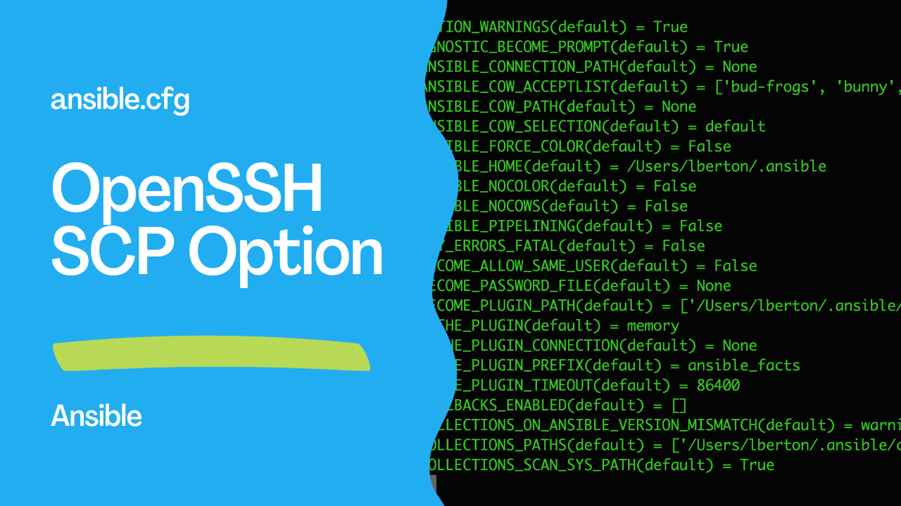 Understanding ansible.cfg and OpenSSH Security Implications