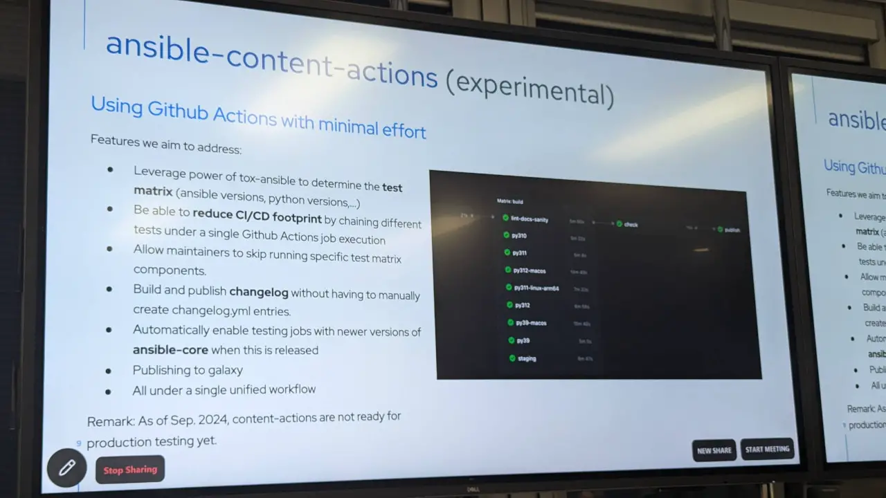 Ansible DevTools Meetup 2024 ansible-content-actions