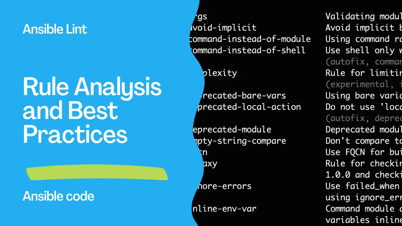 Ansible-Lint Rule Analysis and Best Practices