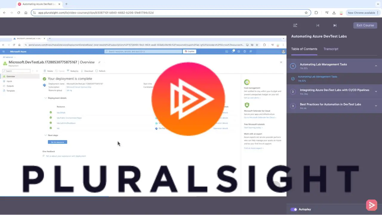 Automating Azure DevTest Labs Course by Luca Berton | Pluralsight
