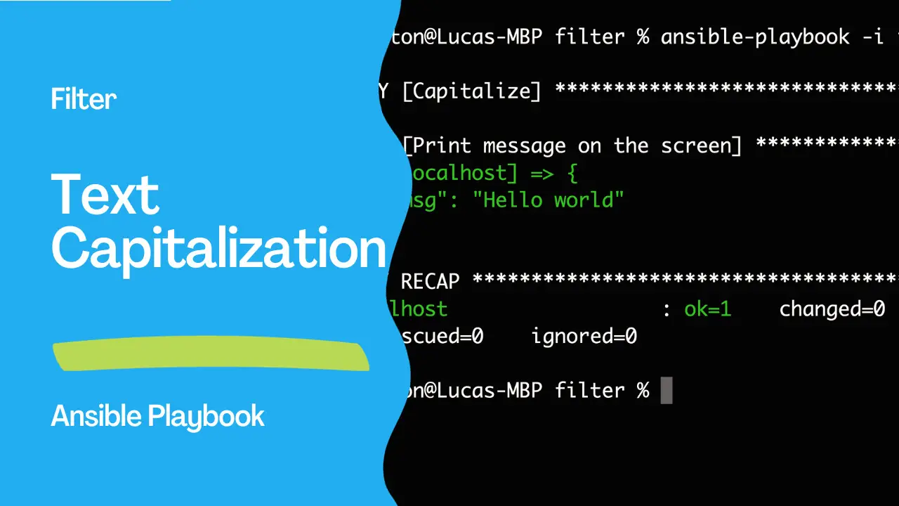 Automate Text Capitalization with Ansible Playbooks