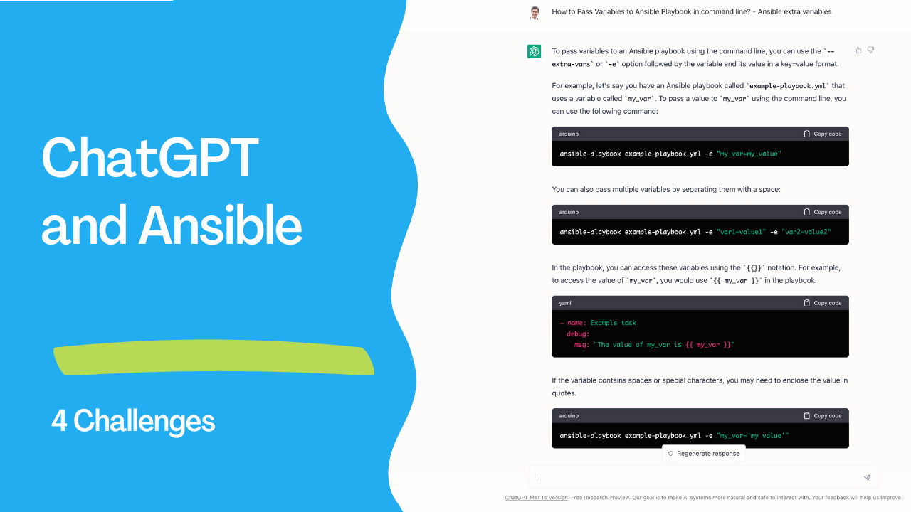 Revolutionising Ansible: Testing the Limits of OpenAI’s ChatGPT for Smarter Automation