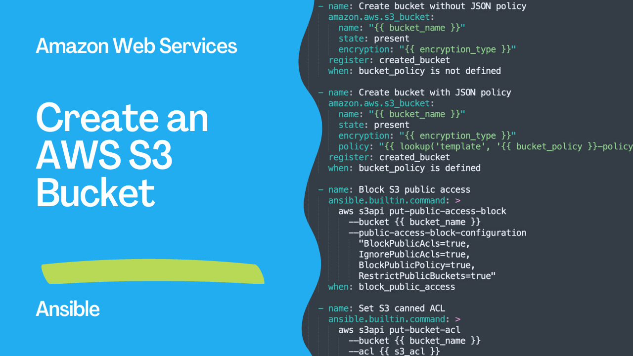 Create AWS S3 Bucket Using Ansible: Step-by-Step Guide