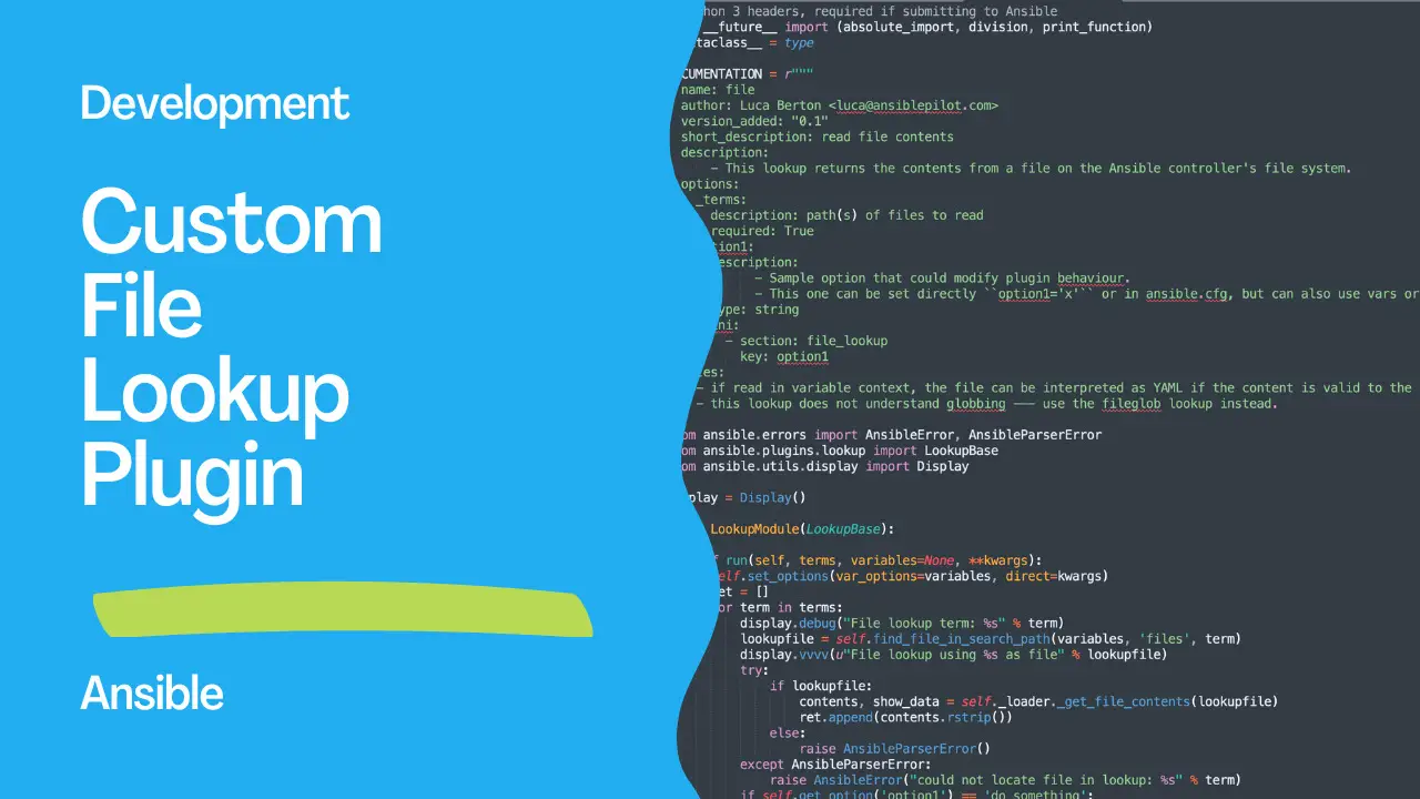 Creating a Custom Ansible Lookup Plugin in Python for Reading a File