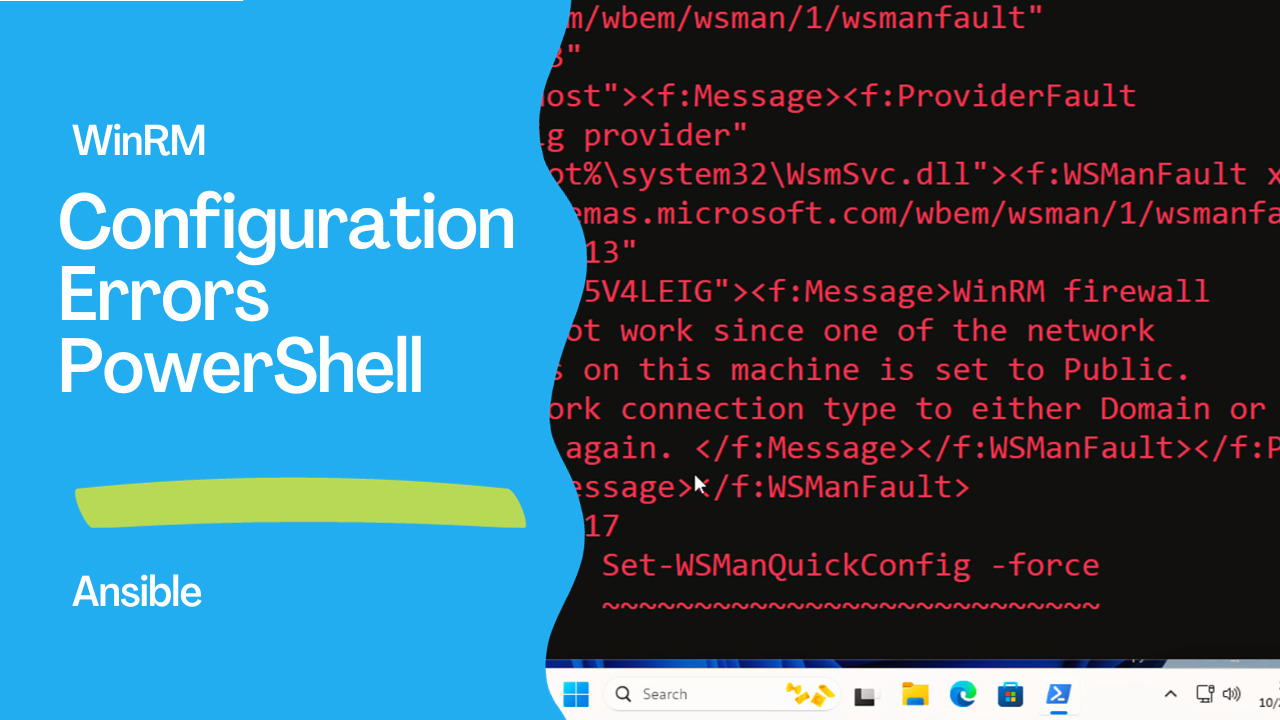 How to Solve WinRM Configuration Errors in PowerShell