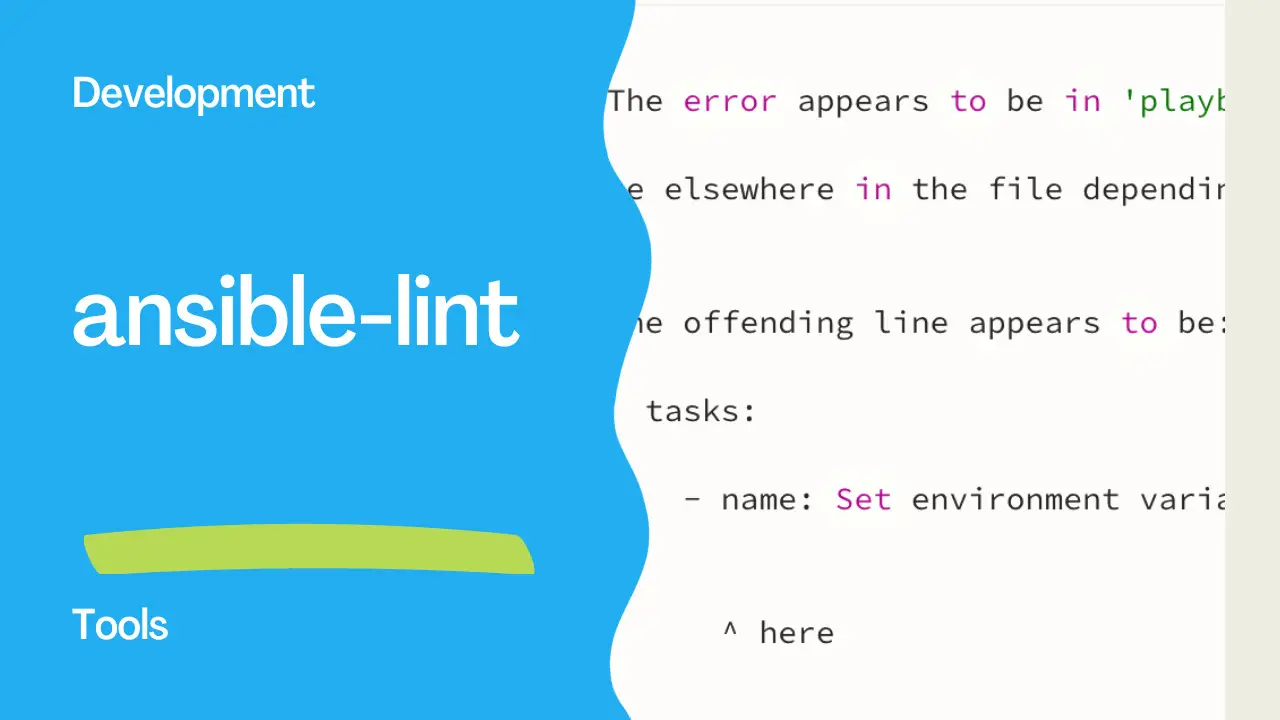 Improve Playbook Debugging Using Ansible Lint