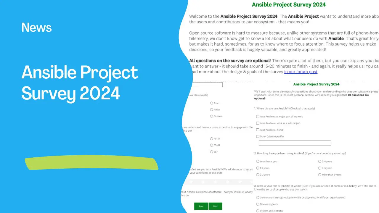 Participate in the Ansible Project Survey 2024 & Join the Community