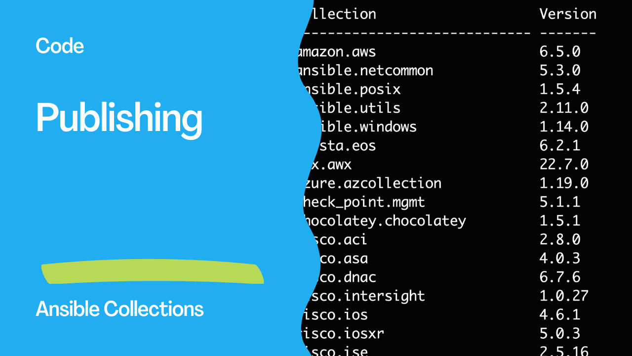 Publishing Ansible Collections to Ansible Galaxy and Automation Hub