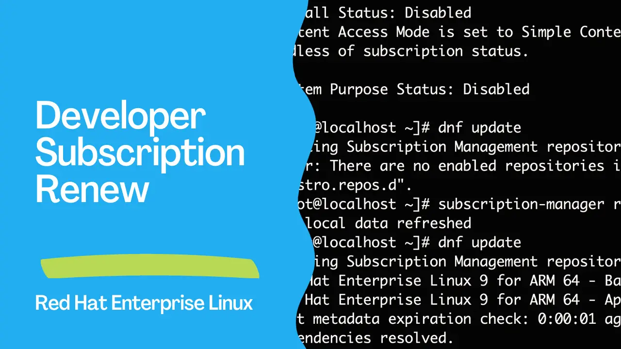 The Red Hat Developer Subscription Renewal Process