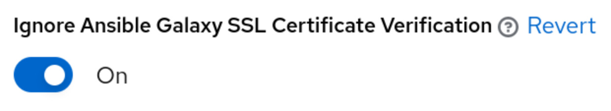 Automation Controller SSL validation