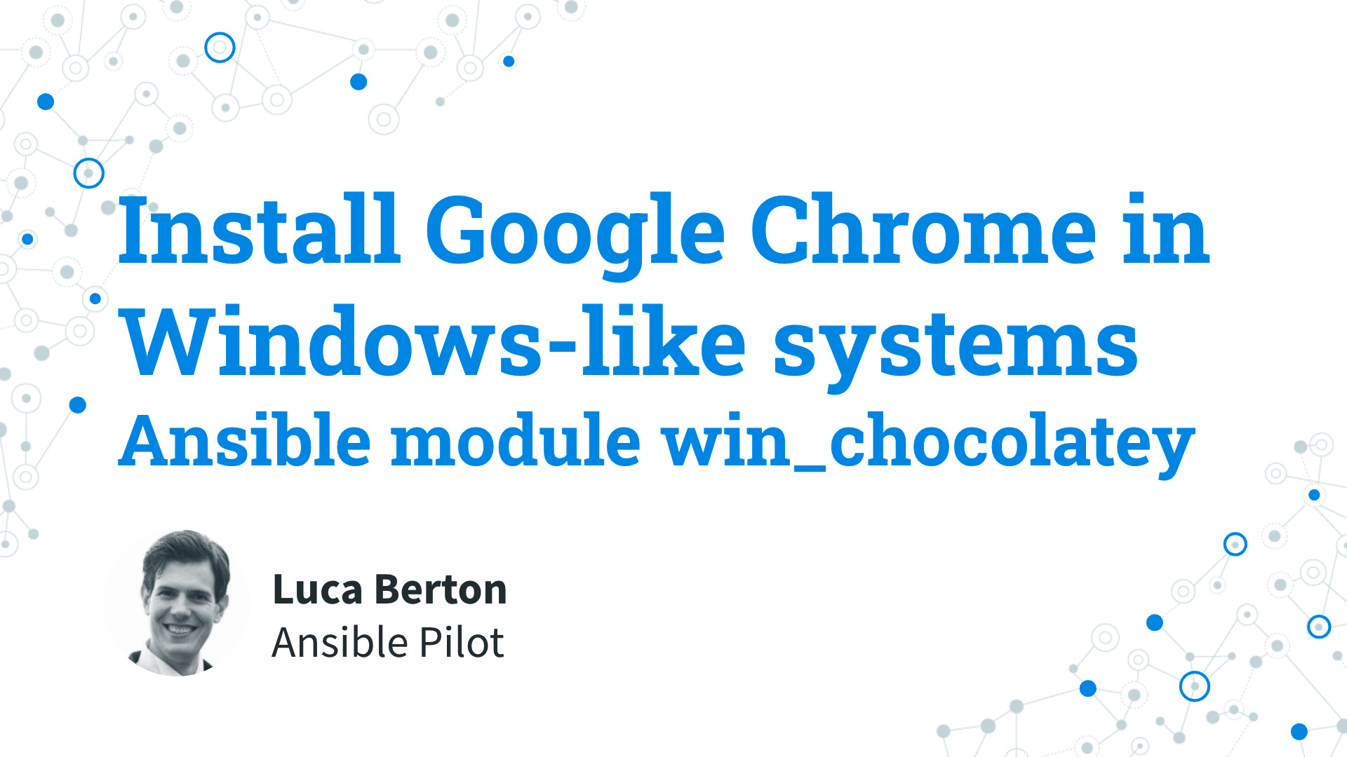 Install Google Chrome in Windows-like systems - Ansible module win_chocolatey