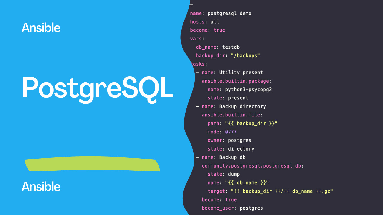 Automate PostgreSQL Database Management with Ansible