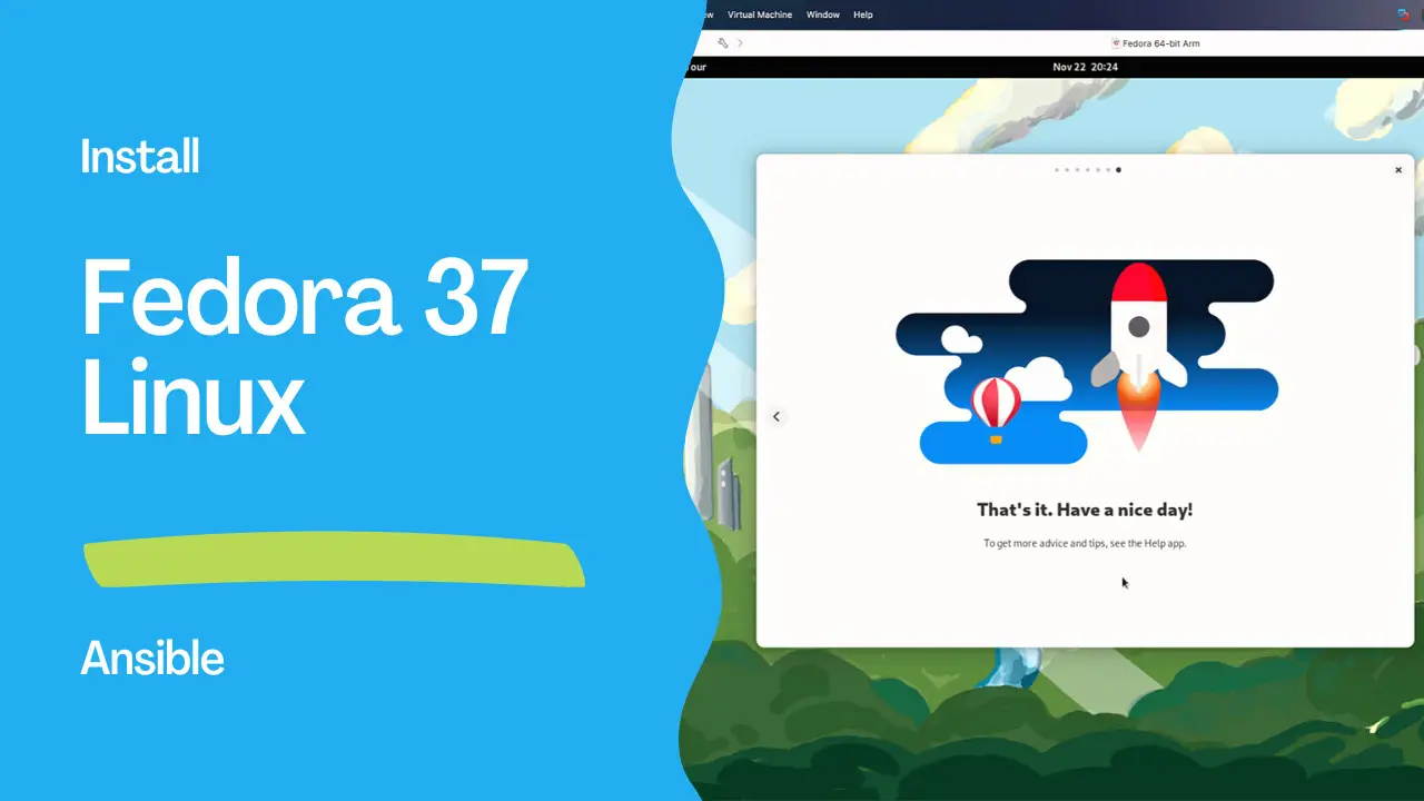 How to install Ansible in Fedora 37 - Ansible install