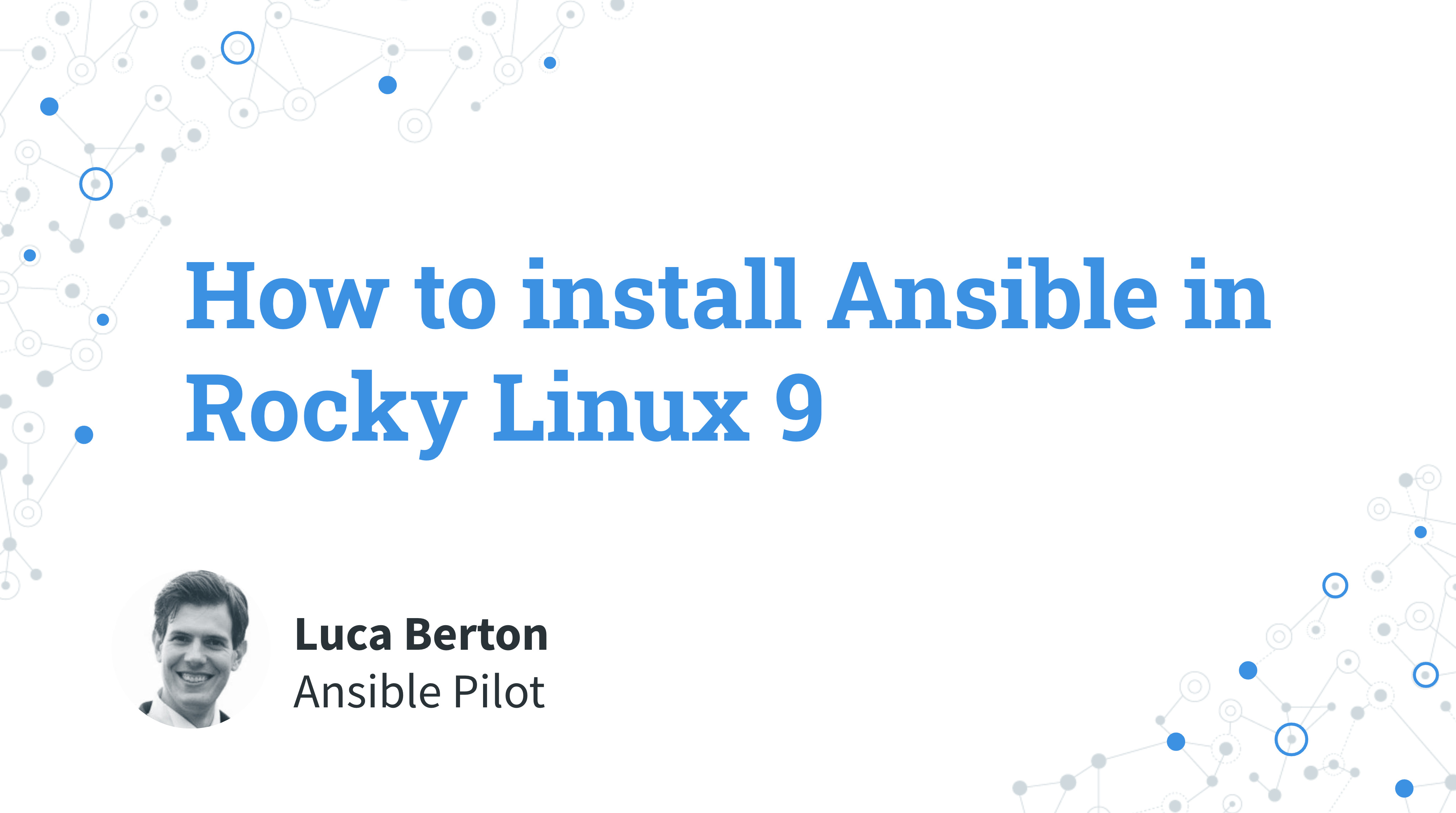 How to install Ansible in Rocky Linux 9 - Ansible install