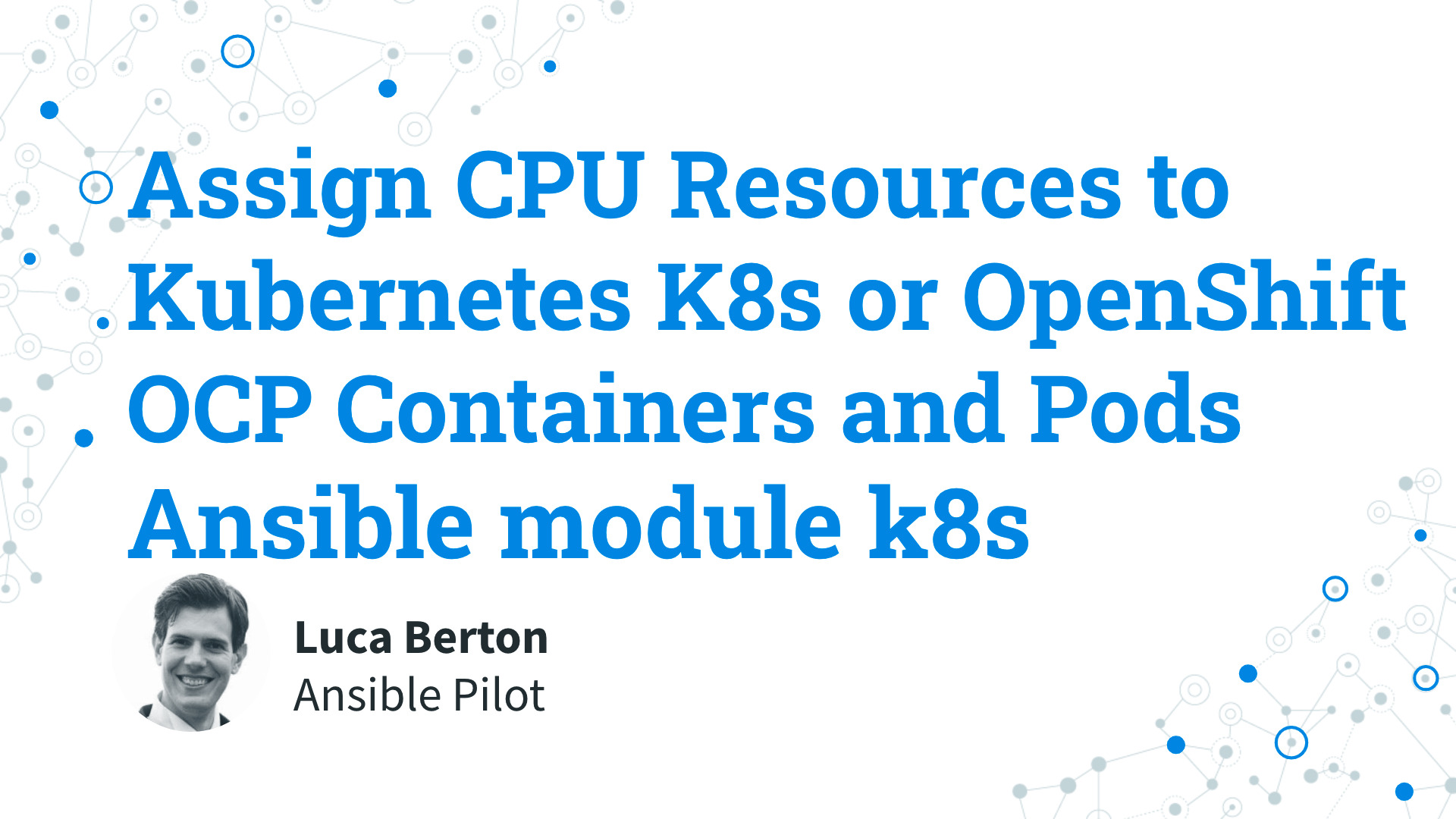 Optimize Kubernetes CPU Resources with Ansible Playbooks