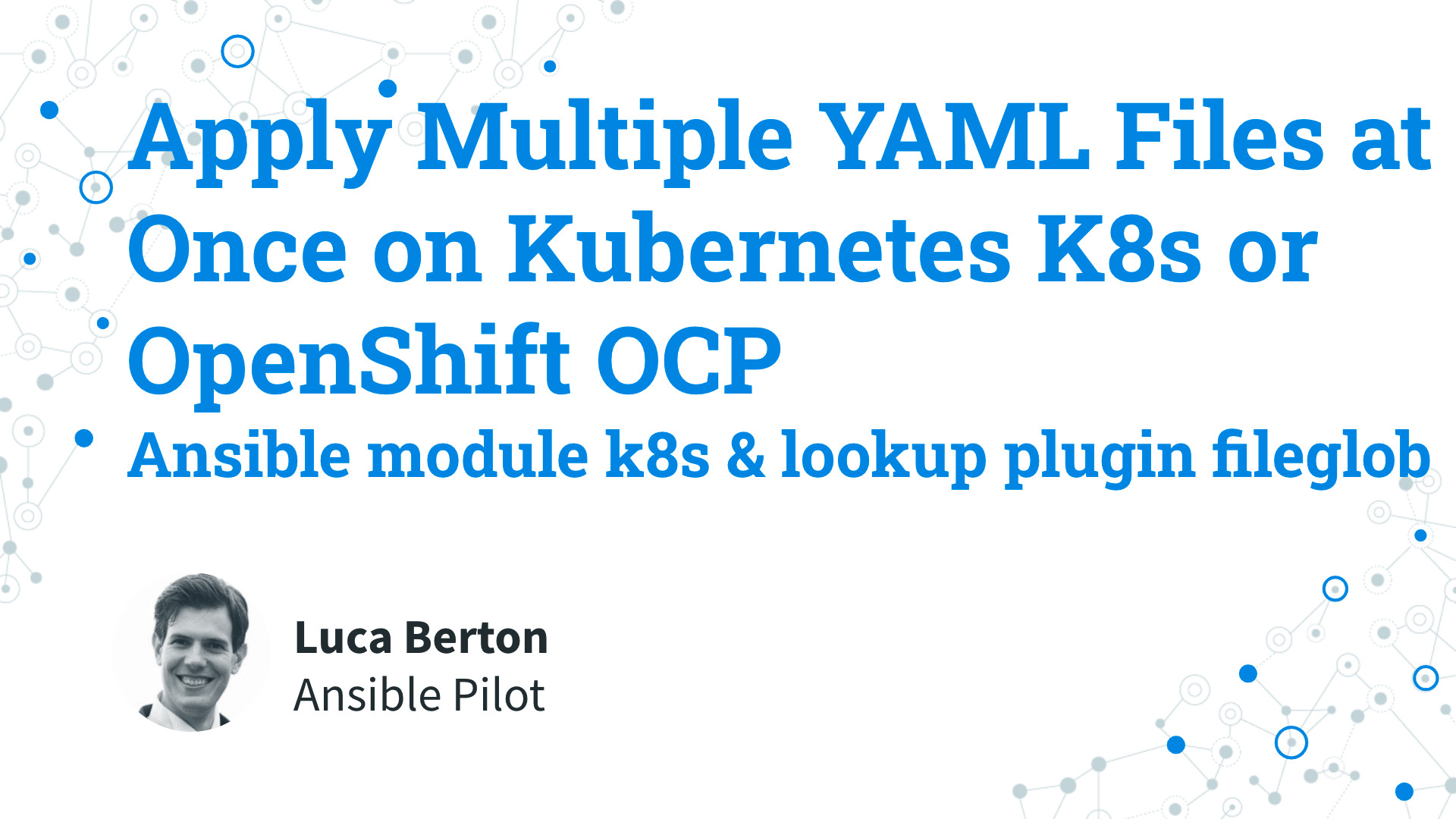 Deploy Kubernetes Resources with Ansible Playbook