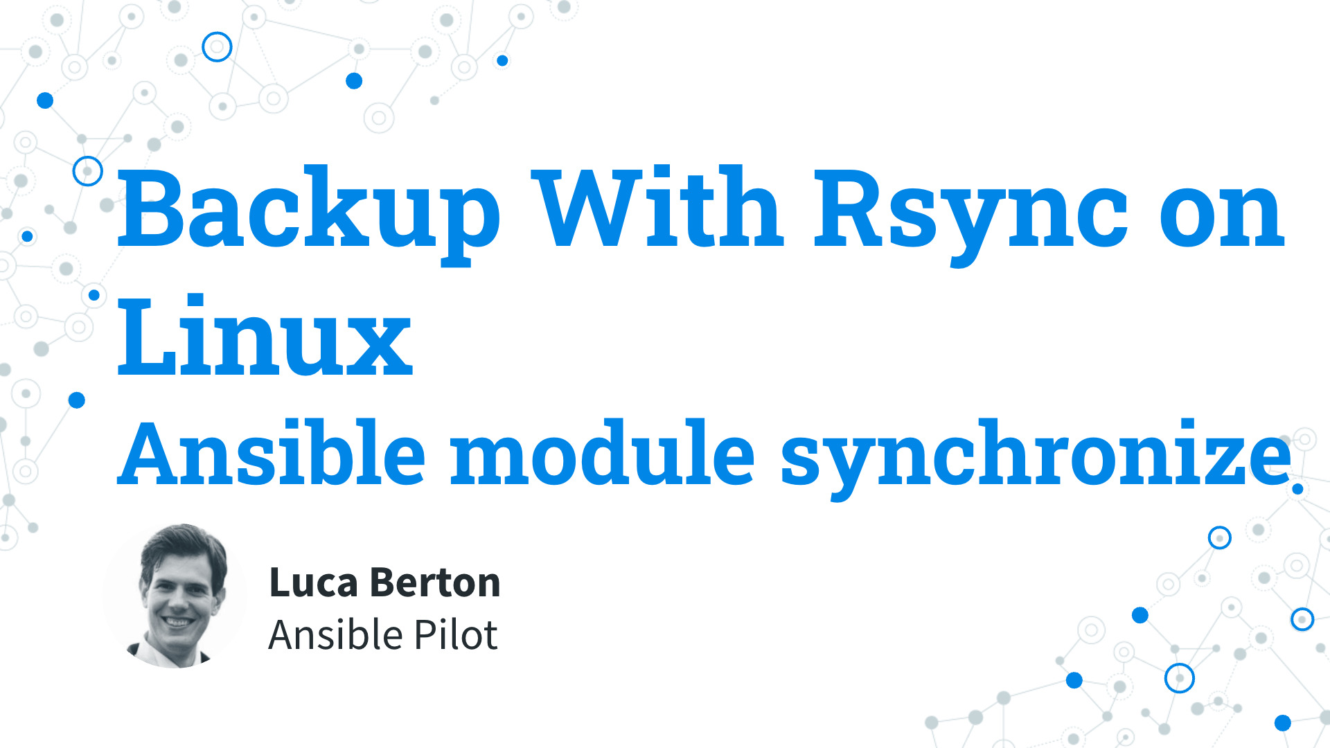 Efficient File Backup with Rsync Using Ansible