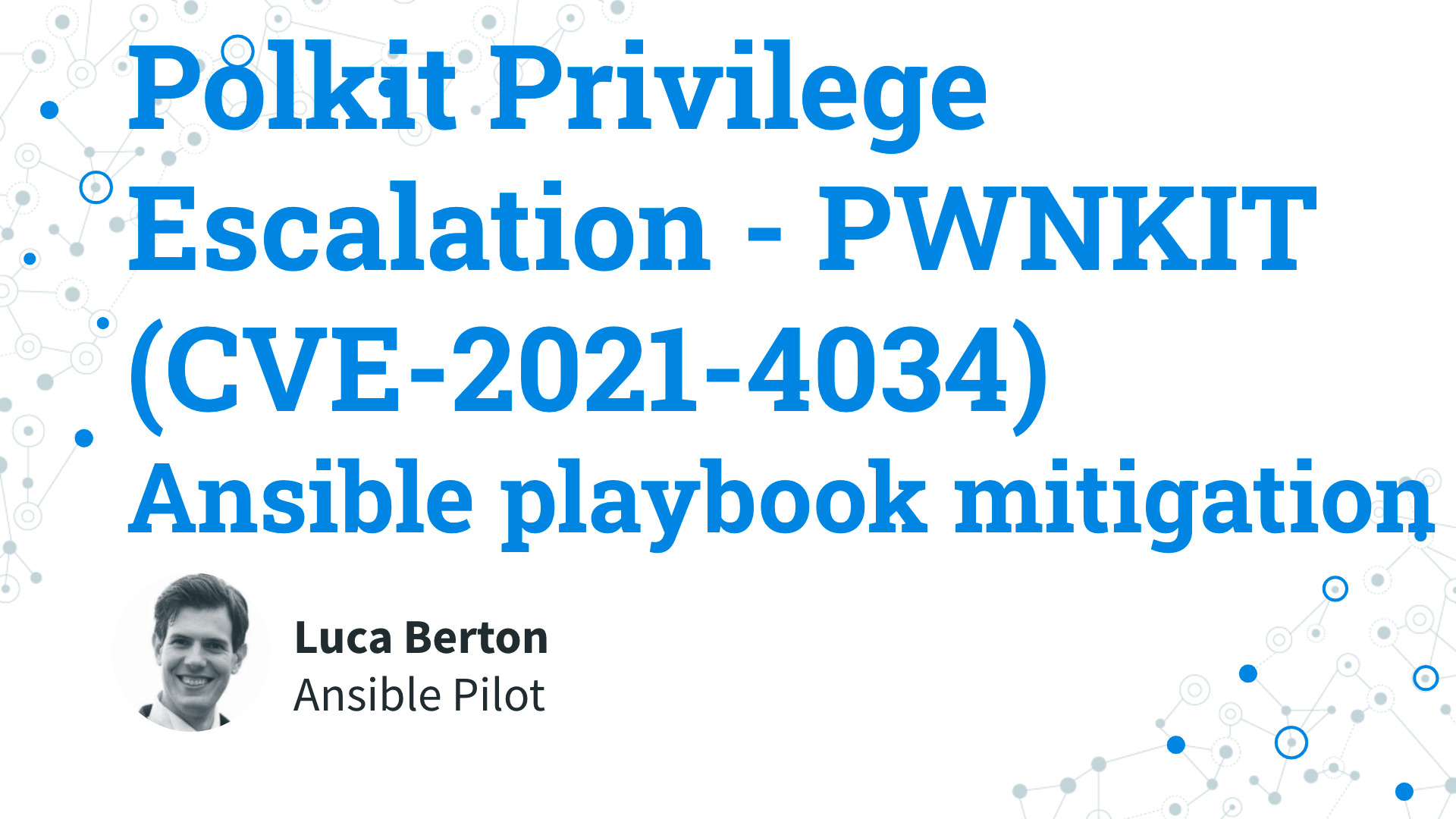 Mitigate CVE-2021-4034 on RHEL with Ansible Playbook