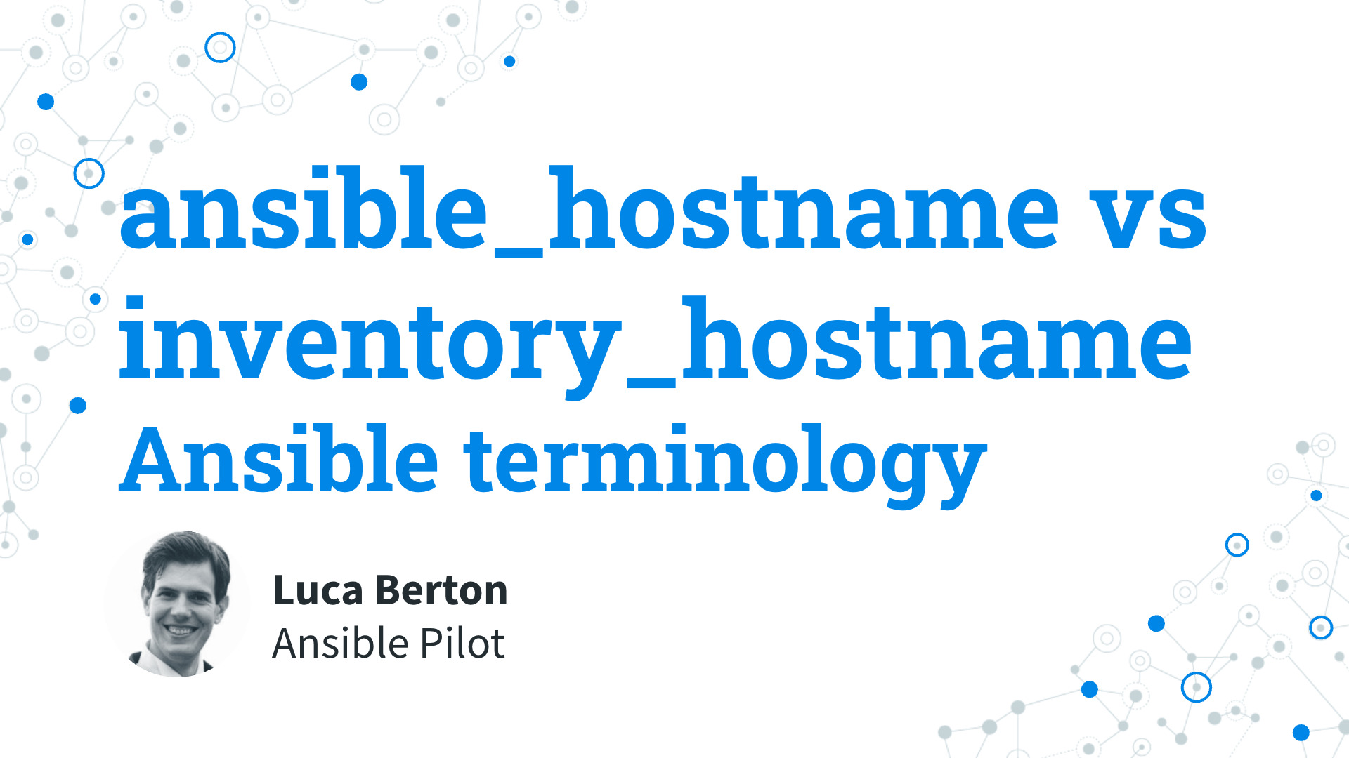 Difference Between ansible_hostname and inventory_hostname Explained