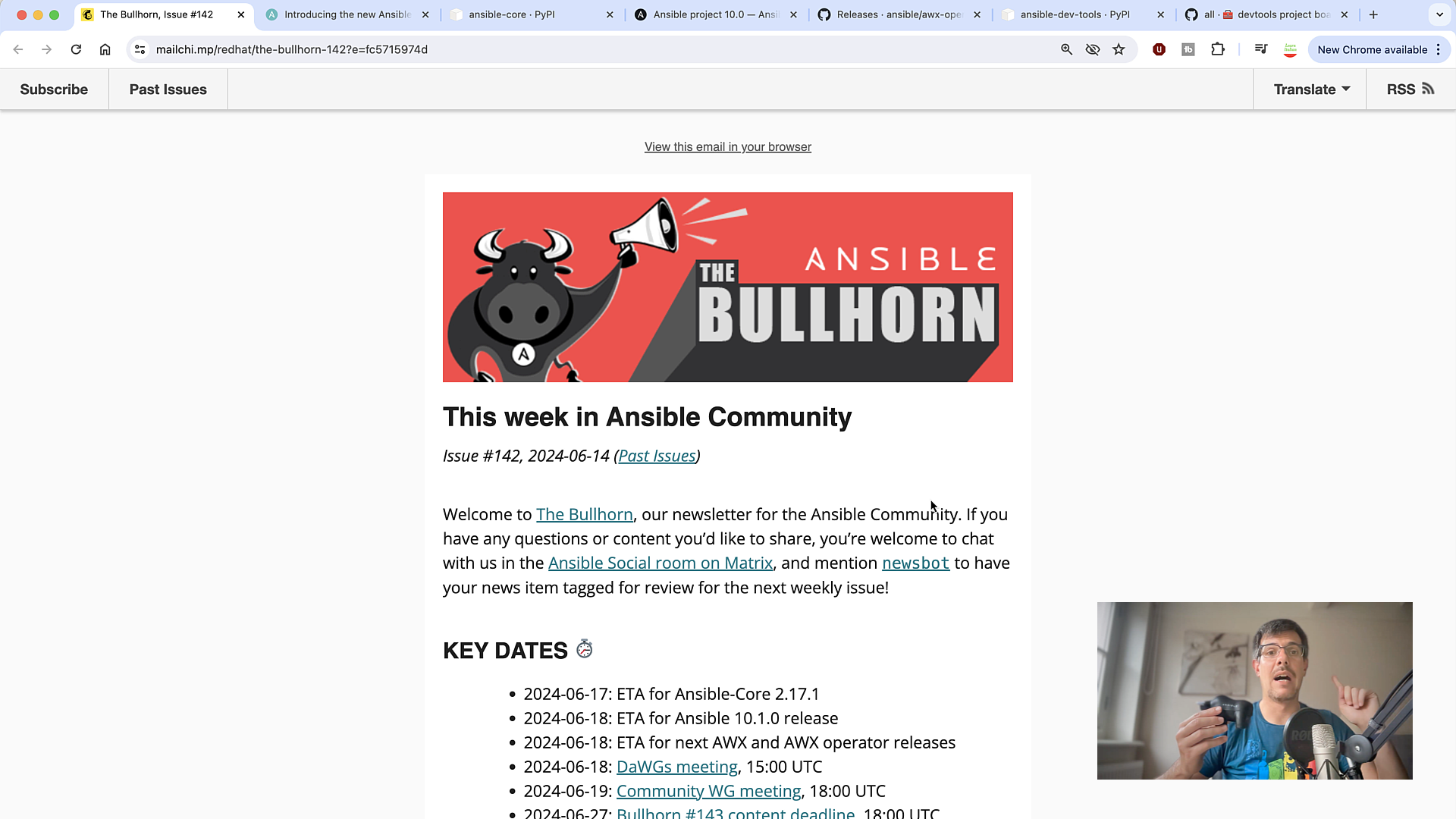 Ansible News - Updates in the Ansible Core, Community, AWX, and DevTools