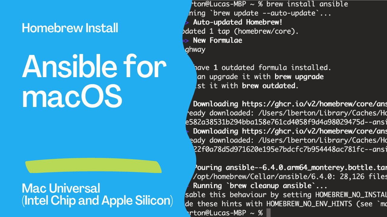 Install Ansible on macOS Monterey with Homebrew