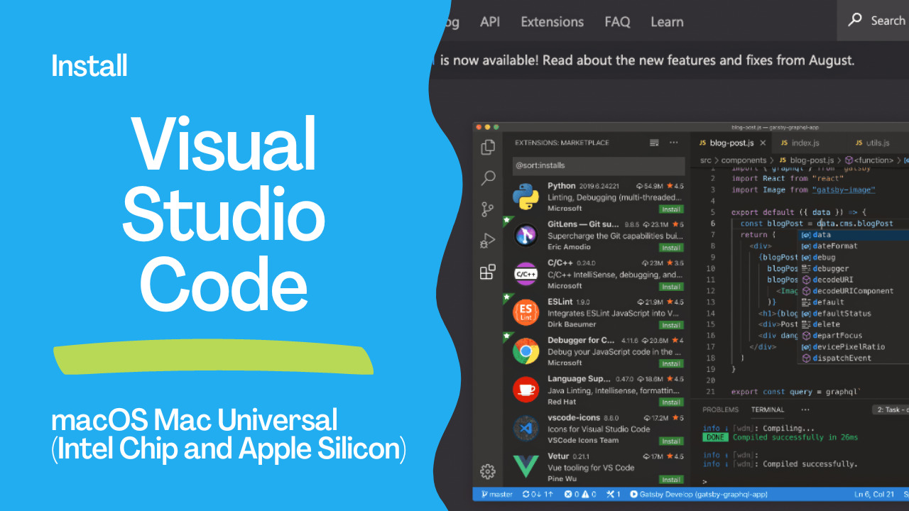 Install Visual Studio Code: Manual, Homebrew, Ansible Methods