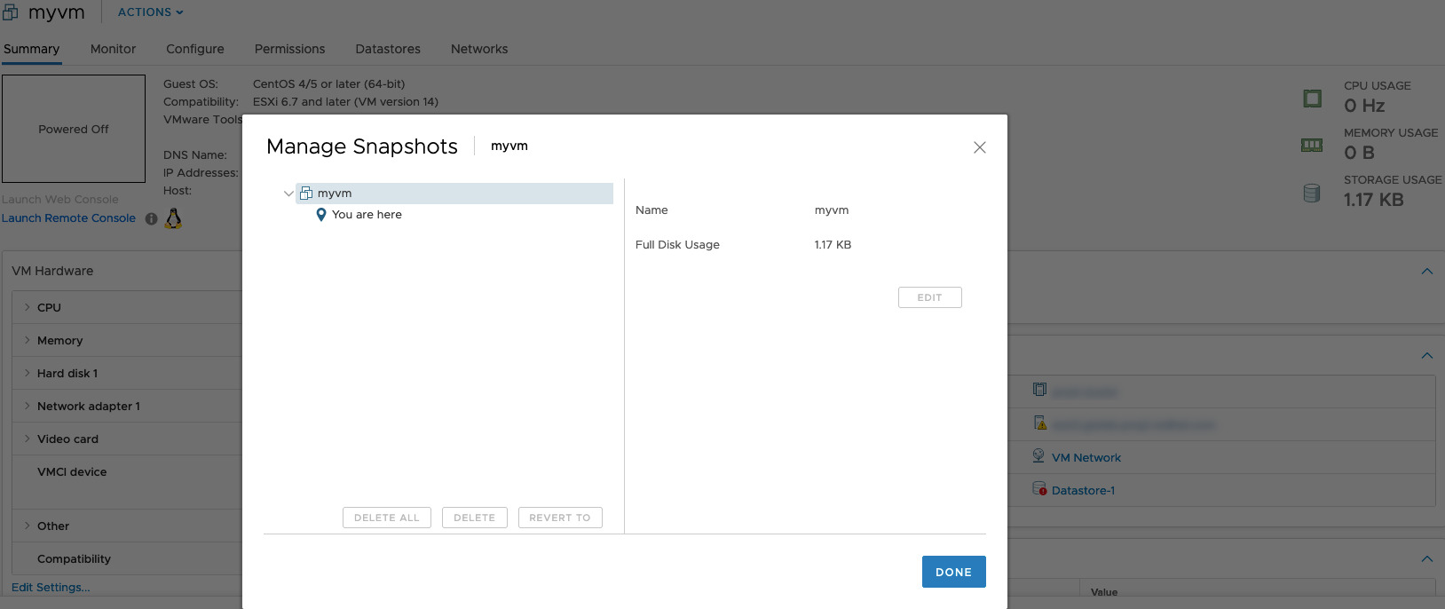 vmware_guest_snapshot after execution