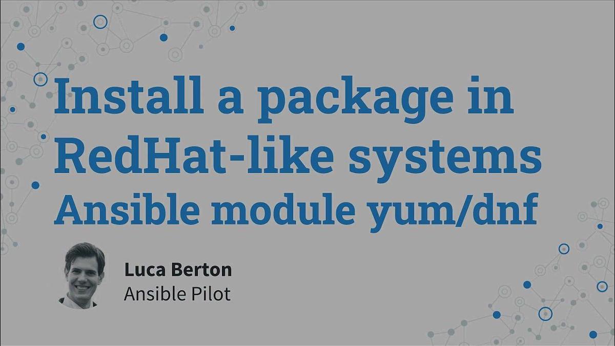 Ansible Install Yum Package Example